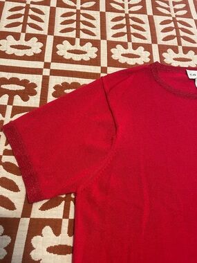 Red Sparkly Vintage Top